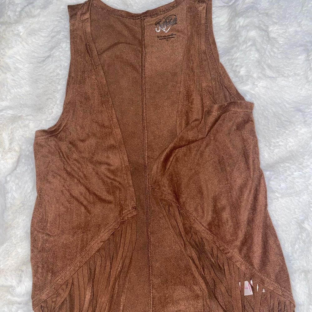 JUSTICE Suede Vest & Short Set